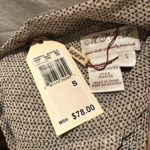 M.S.S.P. Button Up Sheer Blouse